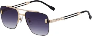 Oversized Sunglasses for Men Big Frame Luxury Classic Metal Frame Retro