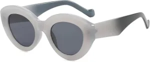 Oversized Thick Frame Cat Eye Fashion Sunglasses for Woman Vintage Uv400