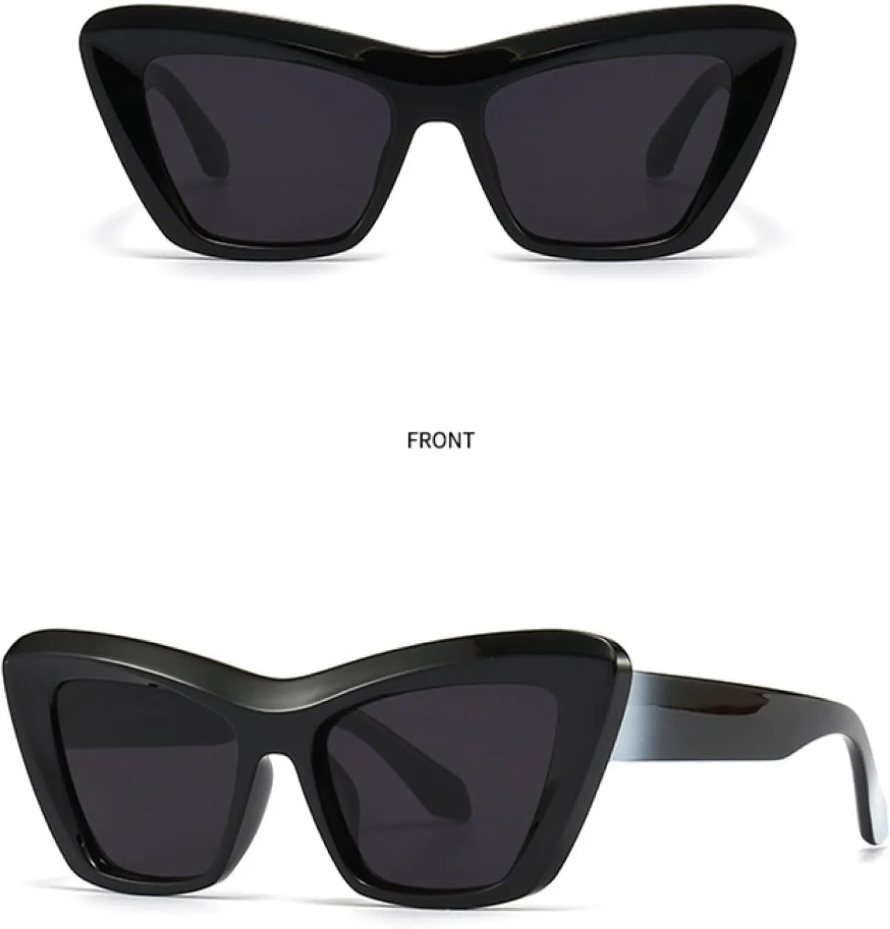 Oversized Thick Frame Sunglasses Women Men Uv400 Vintage Shades Sun Glasses