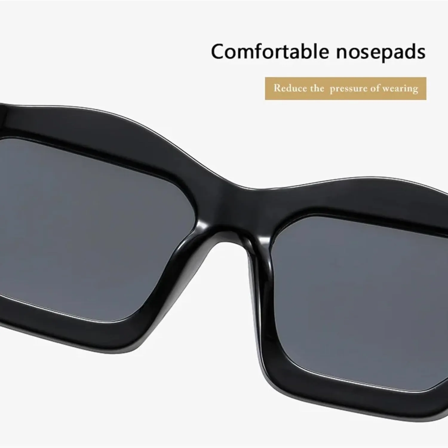 Oversized Women Fashion Double Color Outdoor Sunglasses Retro Lens Uv400 Men Trending
