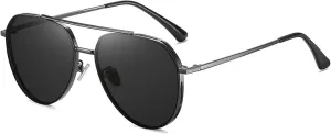 Polarized Sunglasses Men Lenses Women Uv400 Metal Frame Fishing Camping Shade