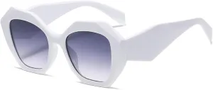 Polygon Sunglasses for Women Luxury Fashion Unique Vintage Punk Men Shade Irregular