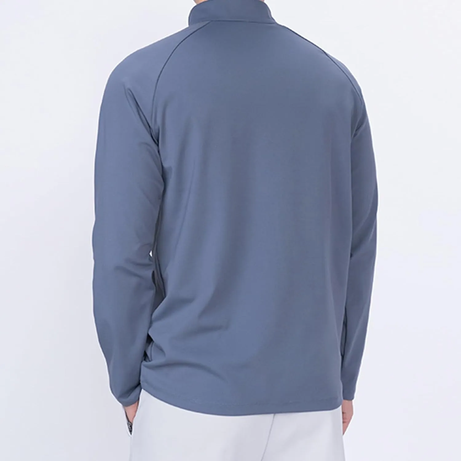 Quarter Zip Pullover Men Lightweight Long Sleeve Hiking Athletic Sweatshirts Performance Mock Neck 3/4 Zip Sweatshirt