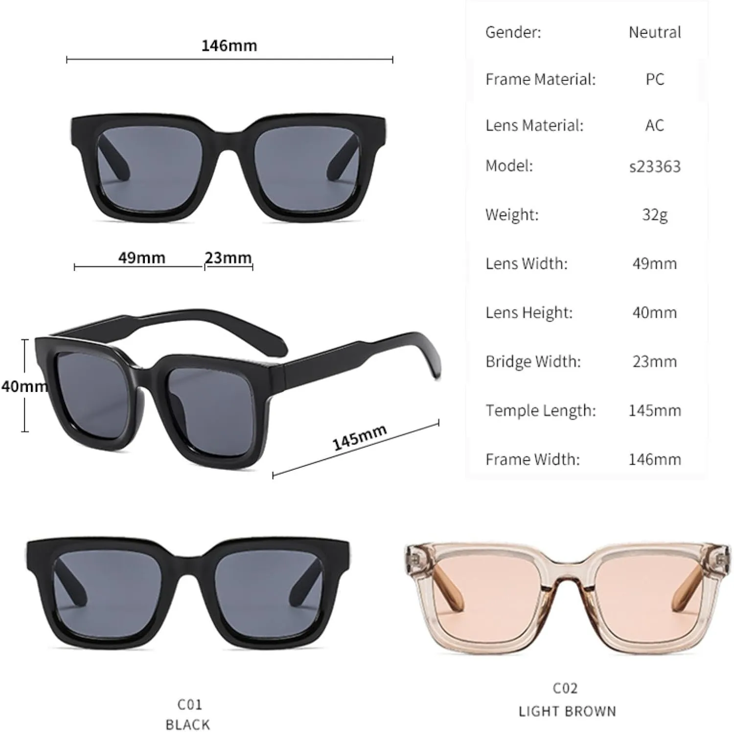 Retro Classic Fashion Vintage Sunglasses for Women Men Outdoor Uv400