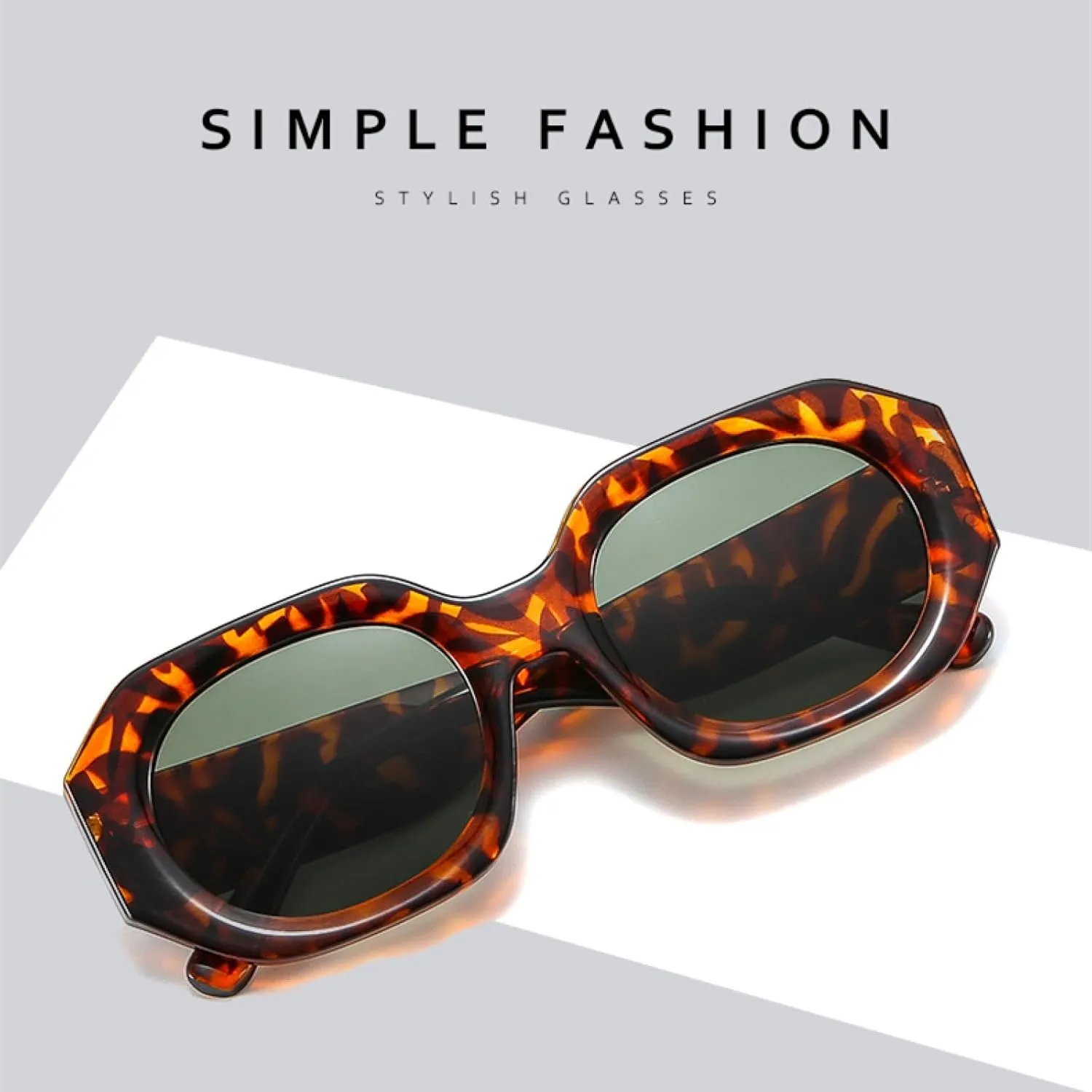 Retro Cycling Sunglasses for Men Women Vintage Polygon Frame Fashion Uv400 Trending