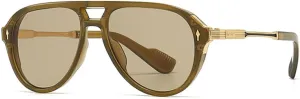 Retro Men Sunglasses Fashion Uv400 Trending Rivets Women Luxury