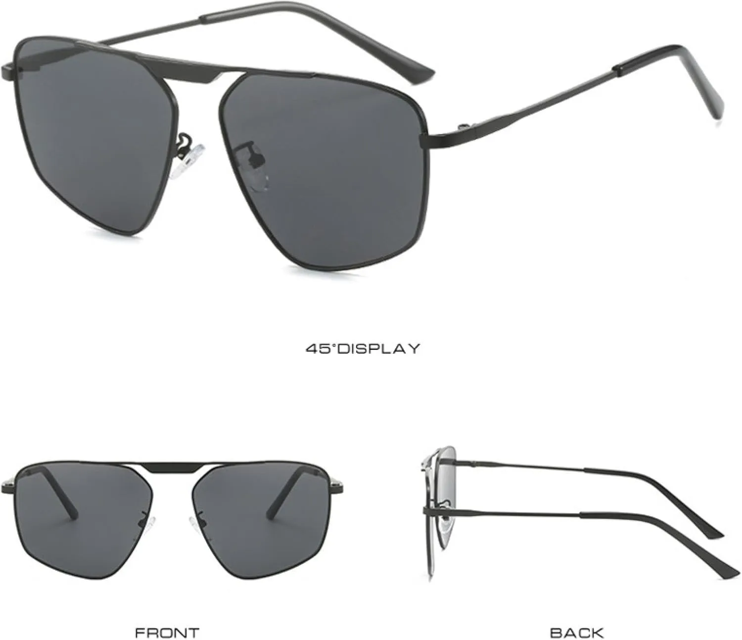 Retro Metal Sunglasses Women Men Fashion Shades Uv400
