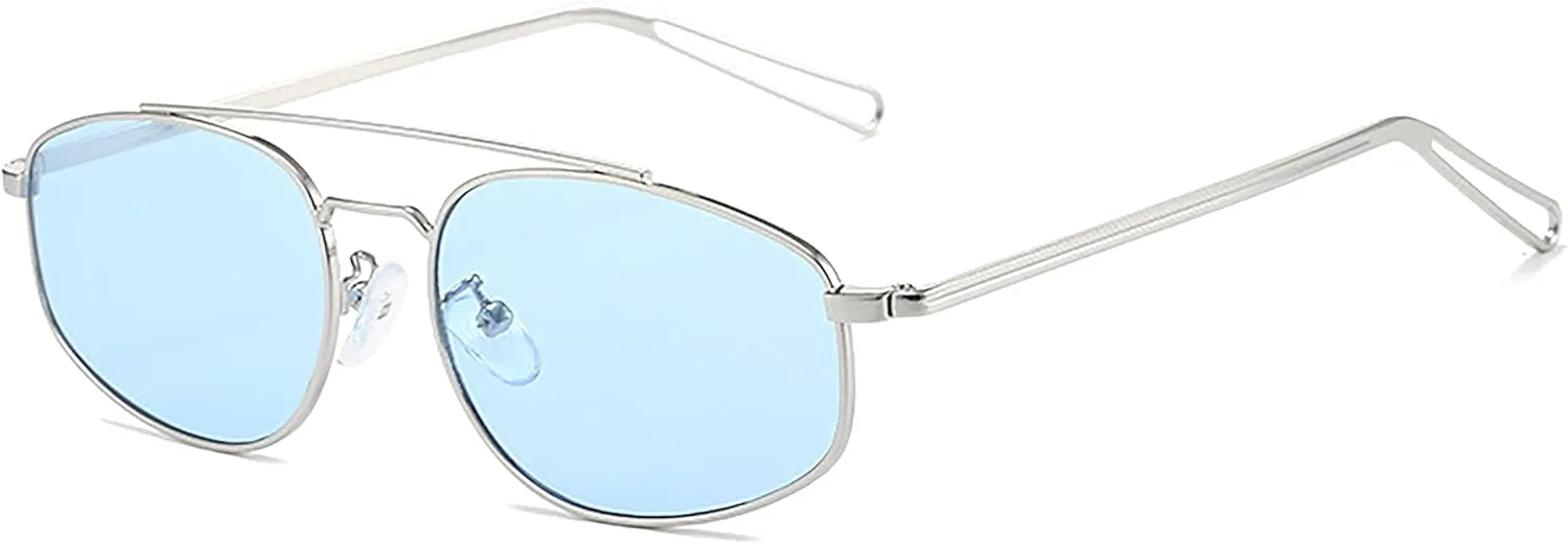 Retro Vintage Metal Frame Small Cat Eye Sunglasses