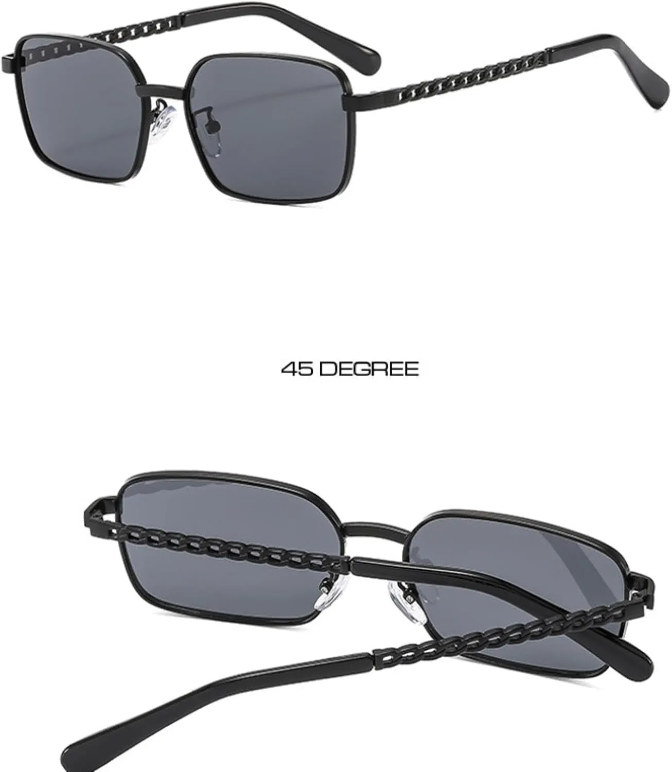 Retro Women Metal Frame Sunglasses Fashion Shades Uv400 Blue Green Men Punk