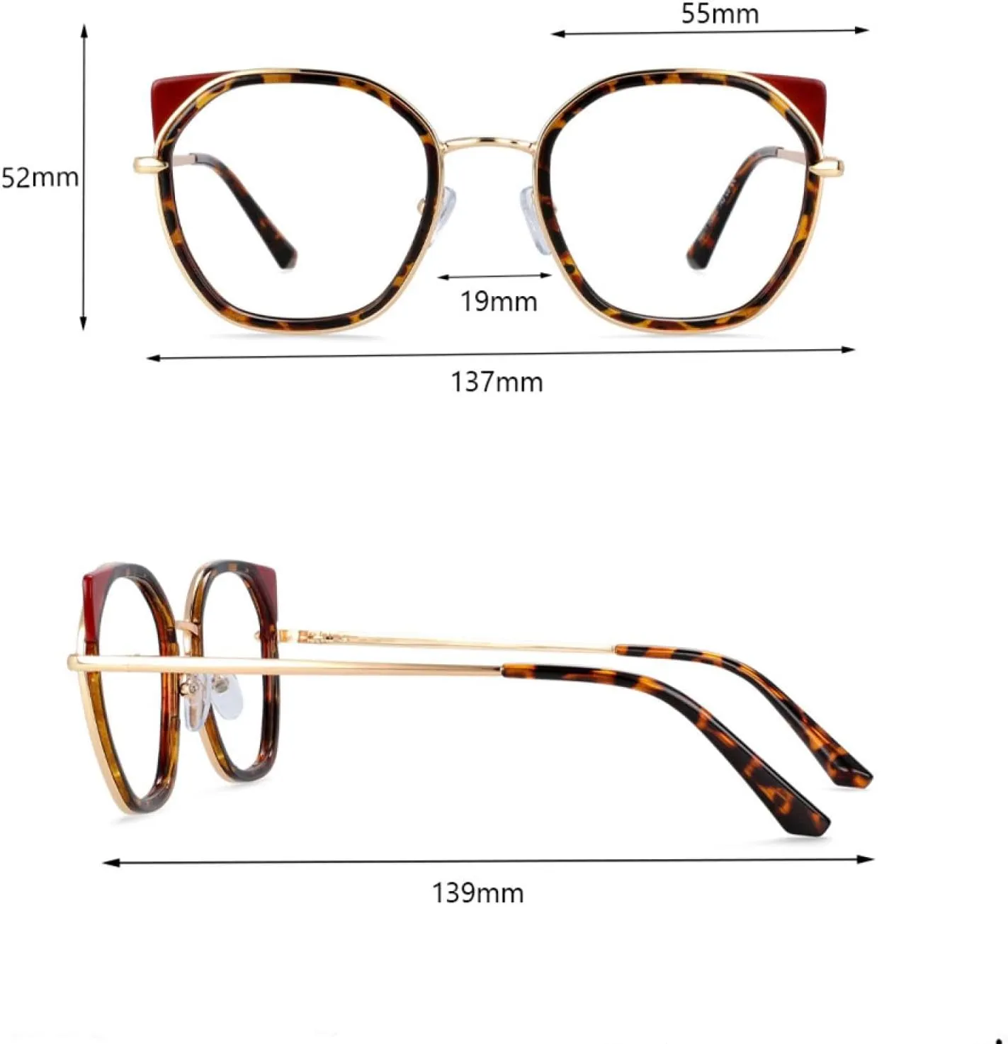 Round Cat Eye Glasses Women Fashion