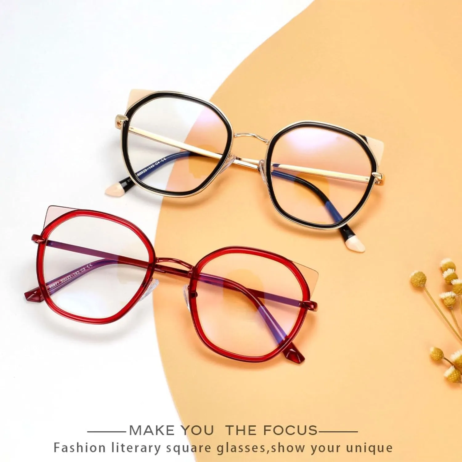 Round Cat Eye Glasses Women Fashion