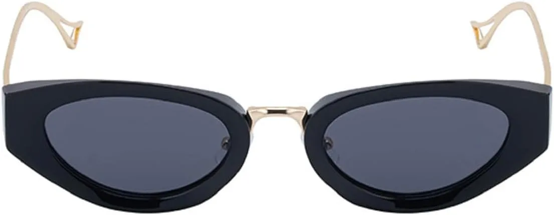 Sexy Cat Eye Oval Punk Sunglasses Women Luxury Vintage Metal Frame Sun Glasses For Ladies Classic Eyewear UV400 3521