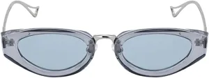 Sexy Cat Eye Oval Punk Sunglasses Women Luxury Vintage Metal Frame Sun Glasses For Ladies Classic Eyewear UV400 3521