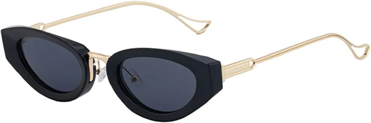 Sexy Cat Eye Oval Punk Sunglasses Women Luxury Vintage Metal Frame Sun Glasses For Ladies Classic Eyewear UV400 3521