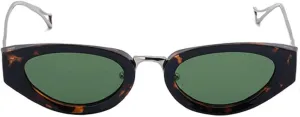 Sexy Cat Eye Oval Punk Sunglasses Women Luxury Vintage Metal Frame Sun Glasses For Ladies Classic Eyewear UV400 3521