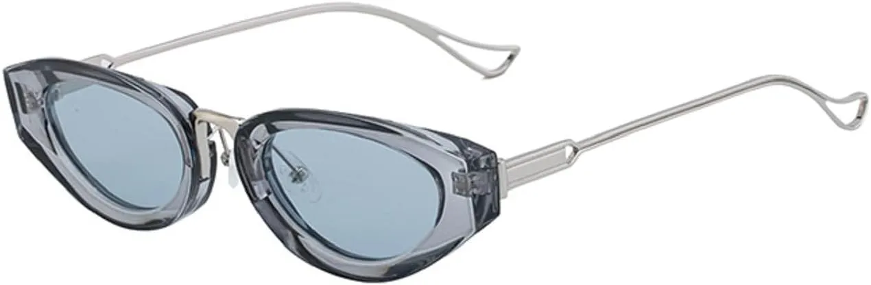 Sexy Cat Eye Oval Punk Sunglasses Women Luxury Vintage Metal Frame Sun Glasses For Ladies Classic Eyewear UV400 3521