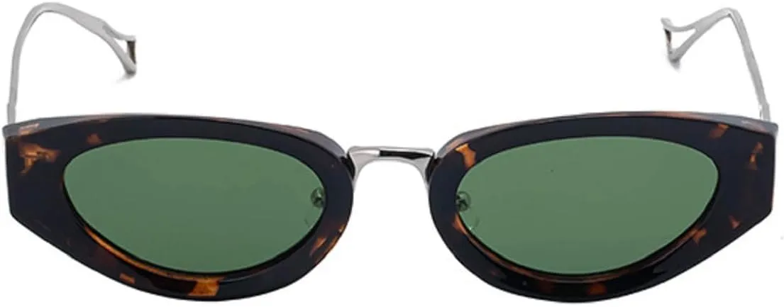 Sexy Cat Eye Oval Punk Sunglasses Women Luxury Vintage Metal Frame Sun Glasses For Ladies Classic Eyewear UV400 3521