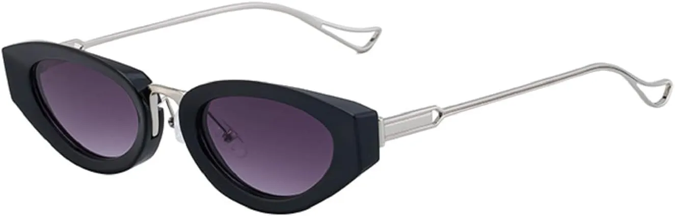 Sexy Cat Eye Oval Punk Sunglasses Women Luxury Vintage Metal Frame Sun Glasses For Ladies Classic Eyewear UV400 3521