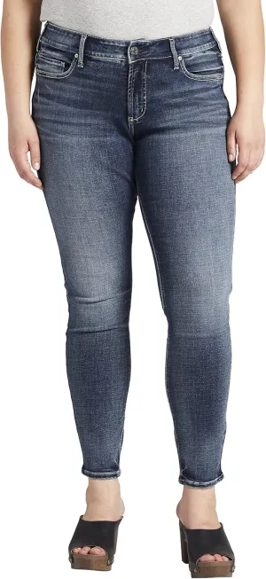 Silver Jeans Co. Women's Plus Size Britt Low Rise Skinny Jeans
