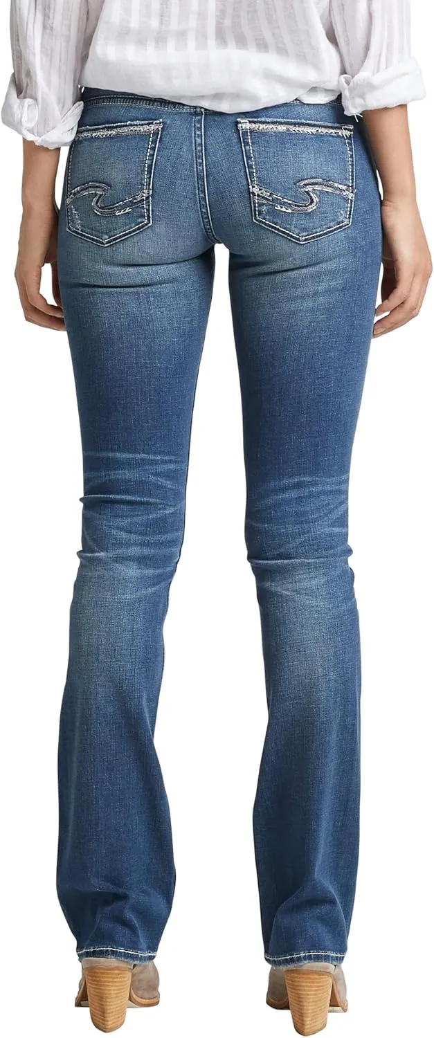 Silver Jeans Co. Women's Tuesday Low Rise Slim Bootcut Jeans