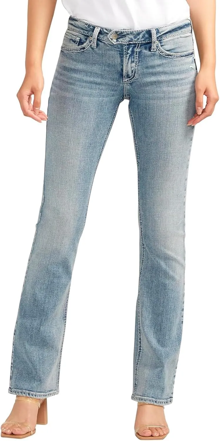 Silver Jeans Co. Women's Tuesday Low Rise Slim Bootcut Jeans