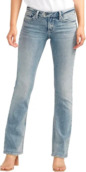 Silver Jeans Co. Women's Tuesday Low Rise Slim Bootcut Jeans