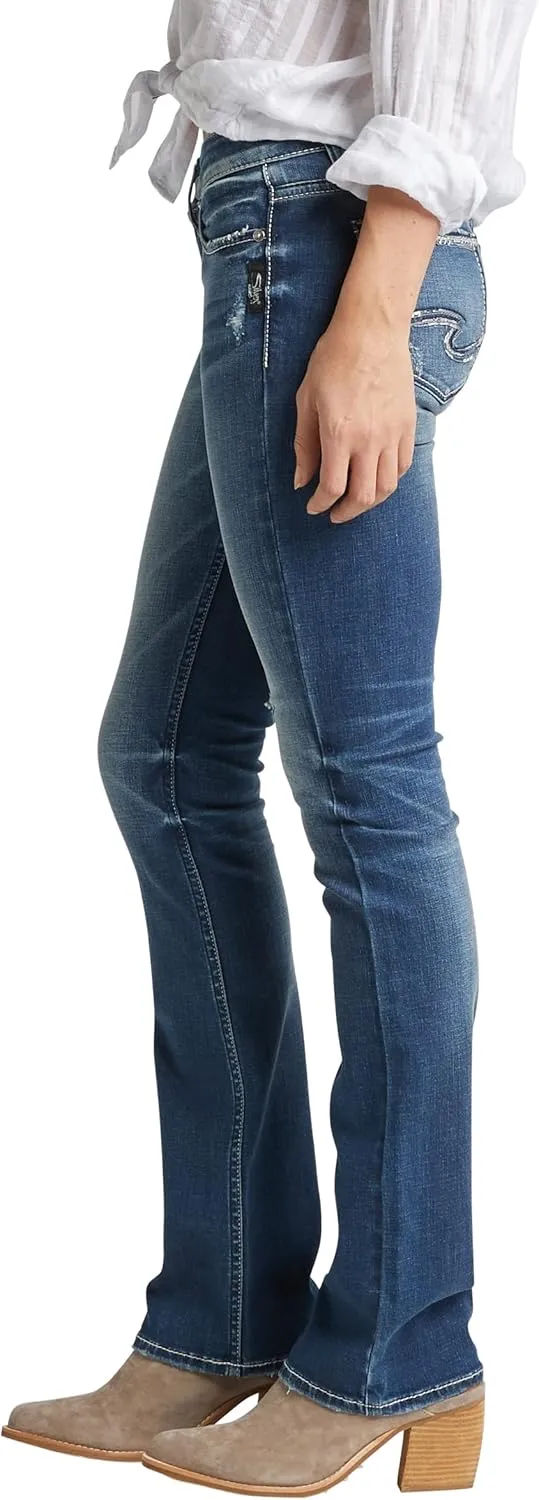 Silver Jeans Co. Women's Tuesday Low Rise Slim Bootcut Jeans