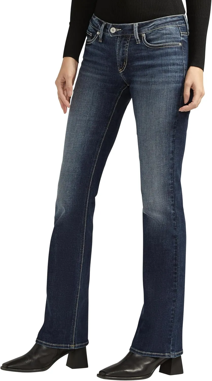 Silver Jeans Co. Women's Tuesday Low Rise Slim Bootcut Jeans