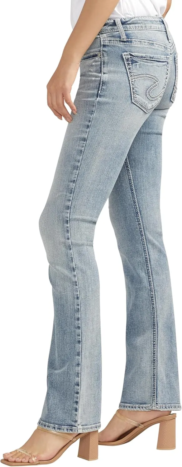 Silver Jeans Co. Women's Tuesday Low Rise Slim Bootcut Jeans