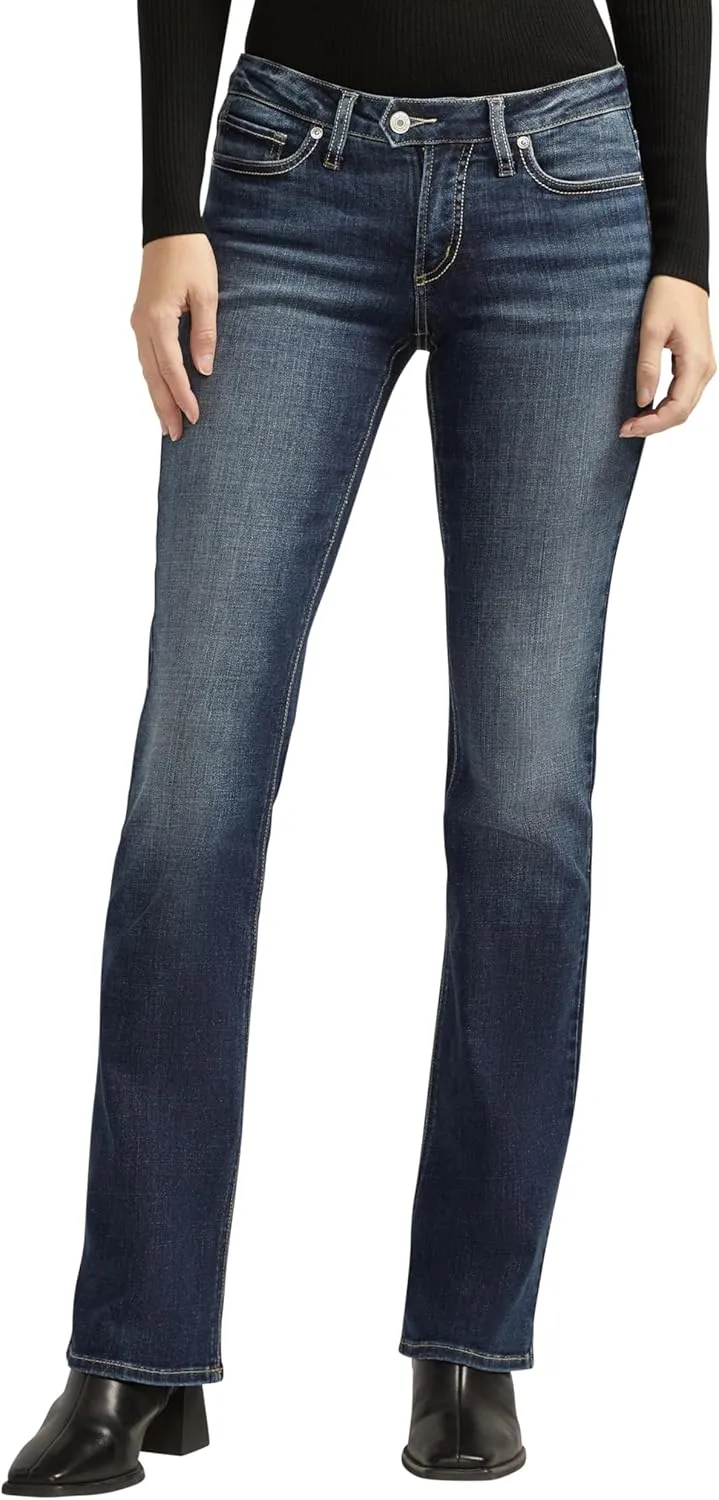 Silver Jeans Co. Women's Tuesday Low Rise Slim Bootcut Jeans