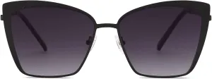 SOJOS Cateye Sunglasses for Women Fashion Mirrored Lens Metal Frame SJ1086