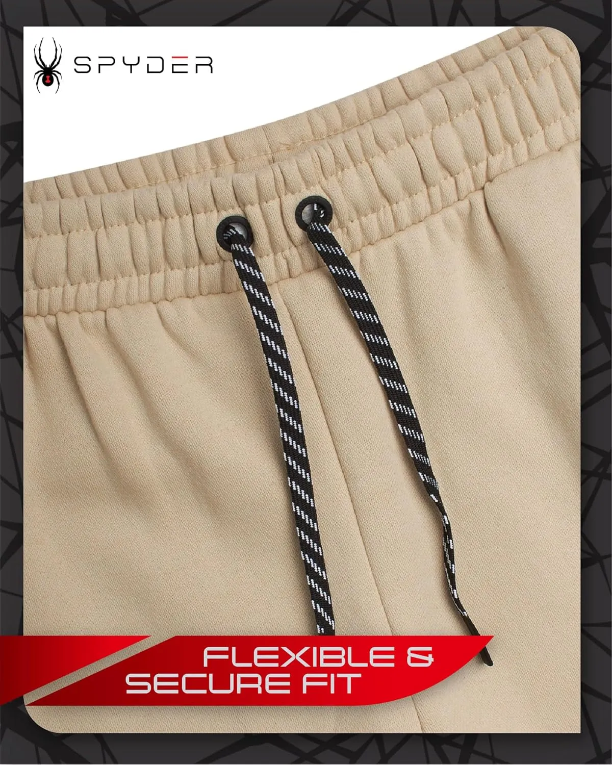 Spyder Men's Active Jogger Sweatpants - 2 Pack Athletic Fleece Workout Gym Joggers with Pockets and Drawcord (Sizes: S-XXL)