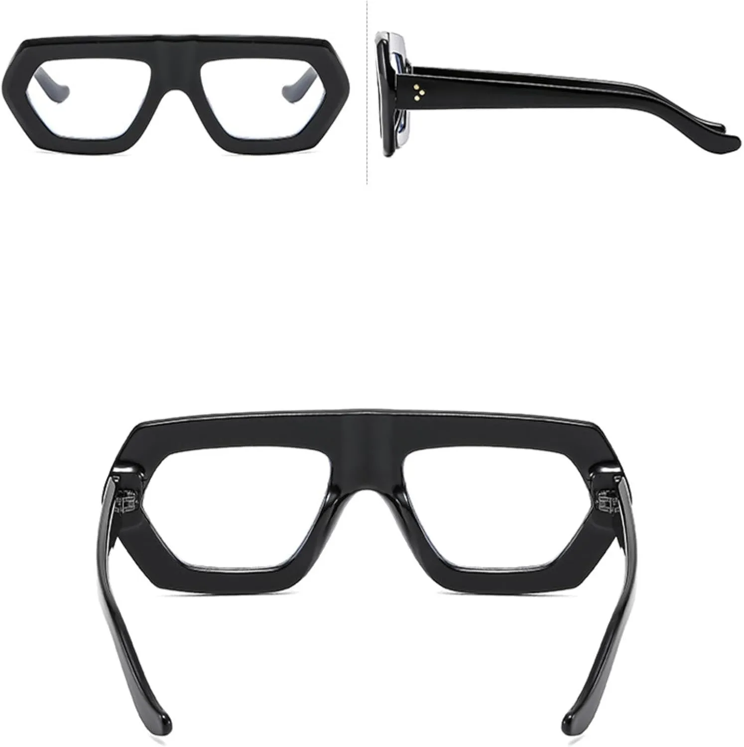 Stylish Glasses Frame Women Fashion Rivet