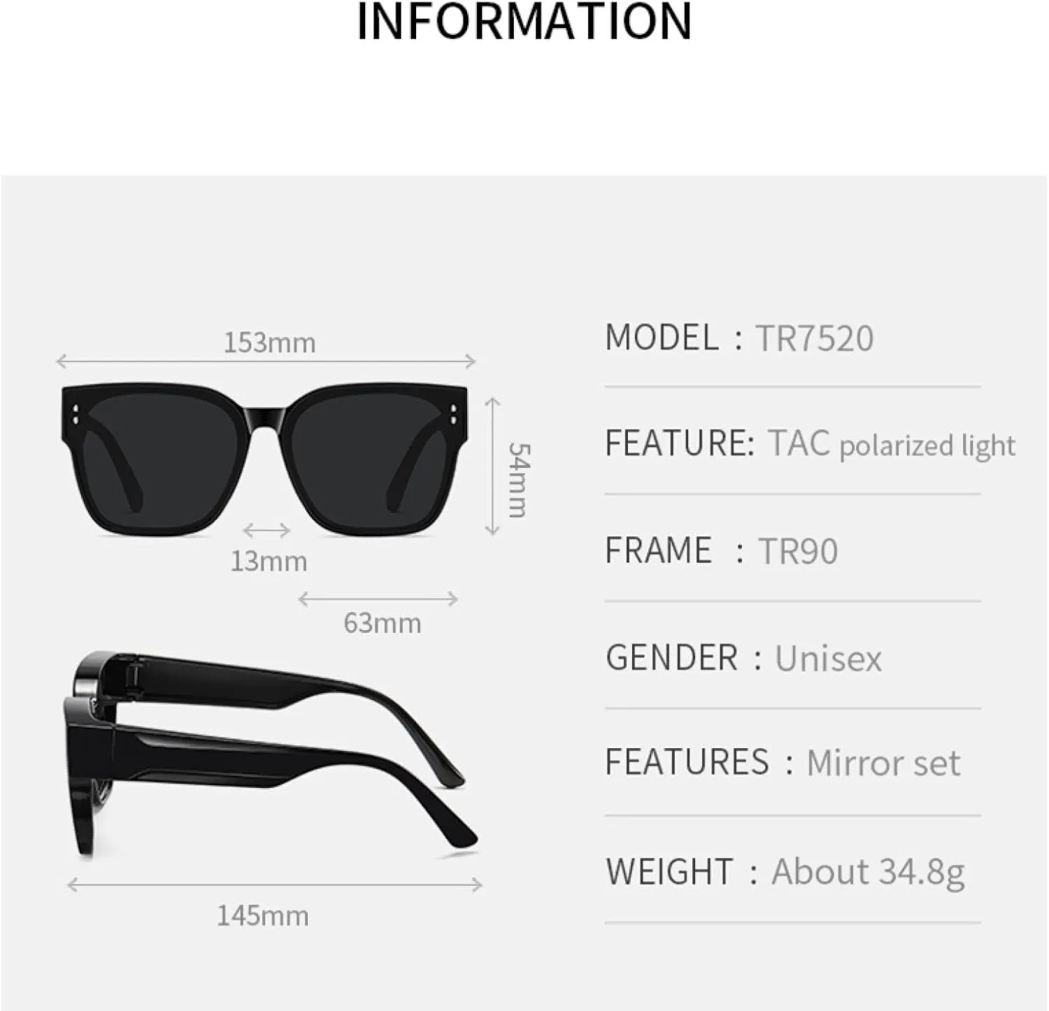 Sunglasses for Women Fashion Gradient Uv400 Men Large Frame Travel Beach Camping