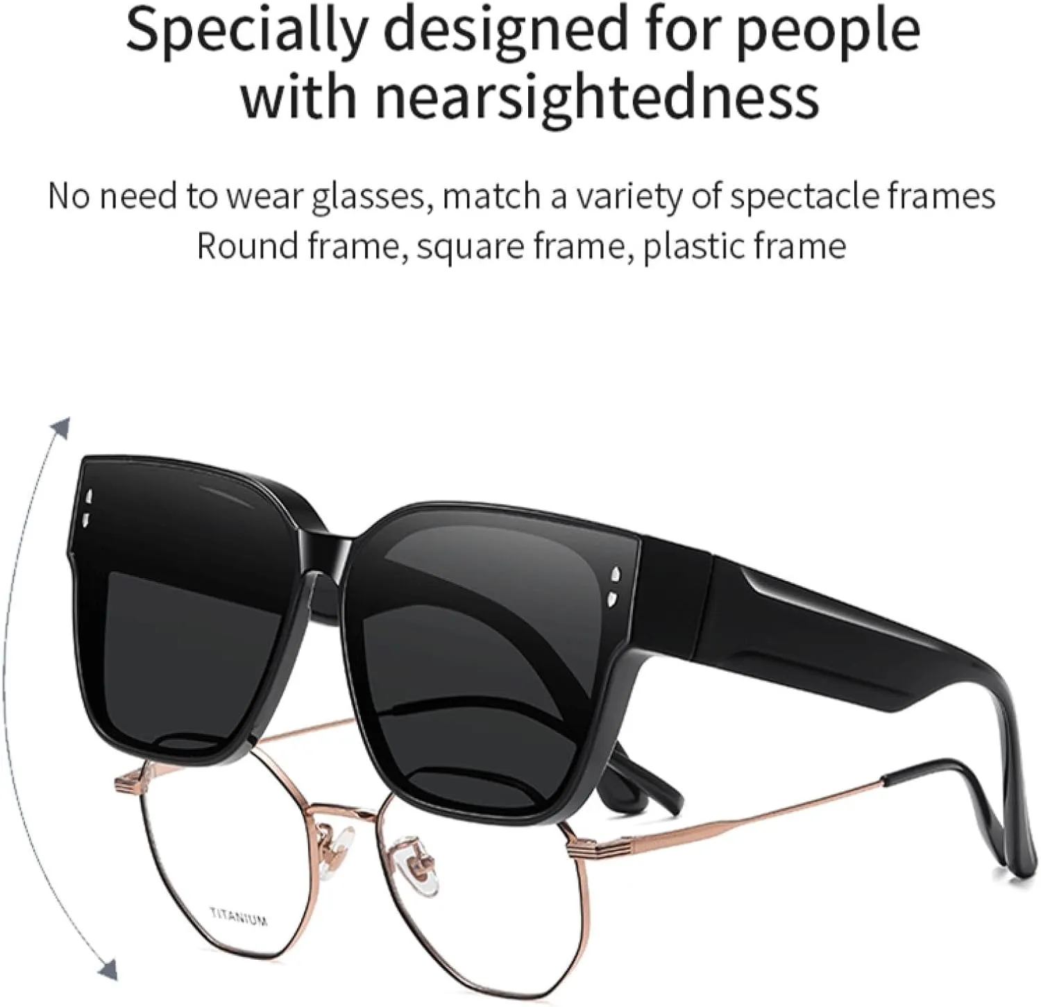 Sunglasses for Women Fashion Gradient Uv400 Men Large Frame Travel Beach Camping