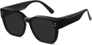Sunglasses for Women Fashion Gradient Uv400 Men Large Frame Travel Beach Camping