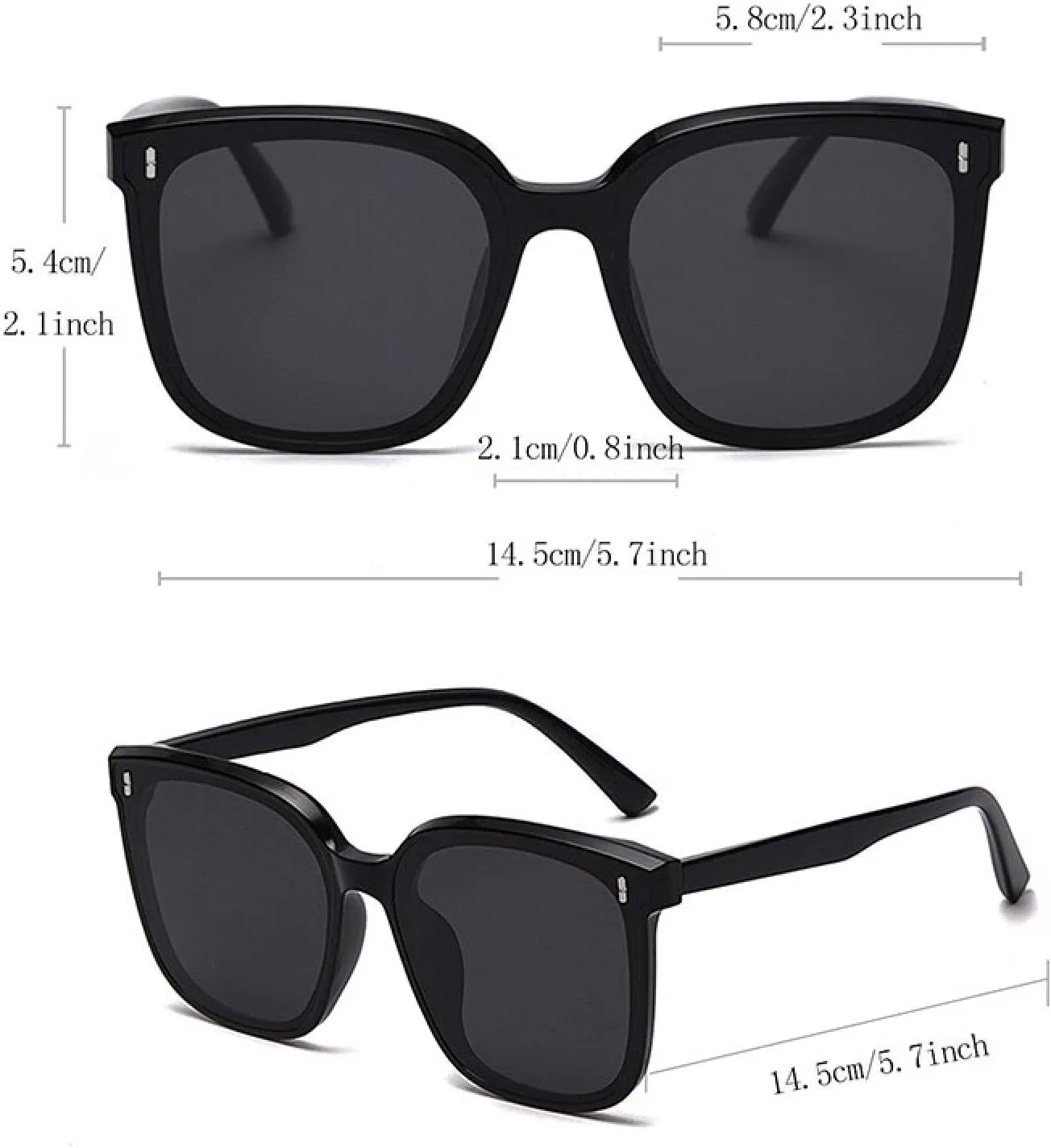 Sunglasses for Women Fashion Too Glasses Ladies Glasses Sunshade Mirror for Men