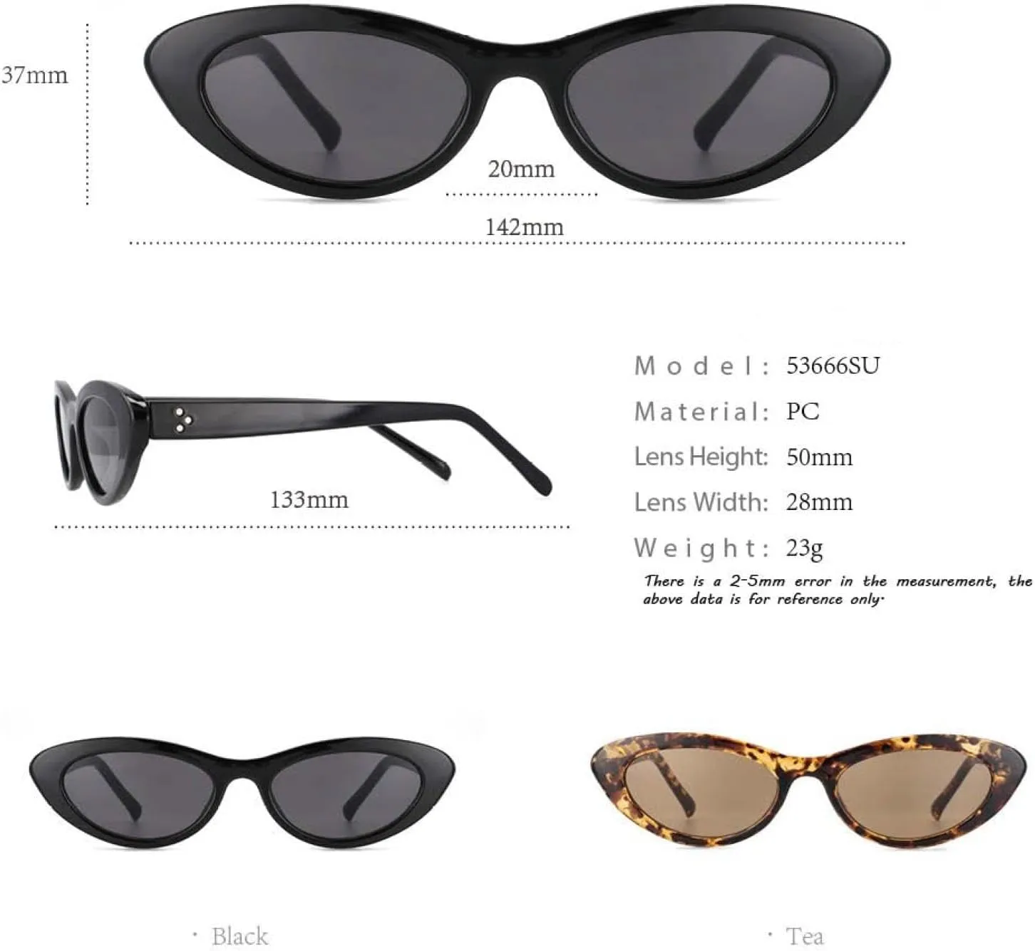 Sunglasses Small Cat Eye Fashion Women Uv400 Vintage