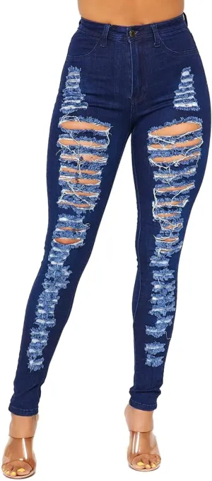 Super High Waisted Stretchy Skinny Jeans