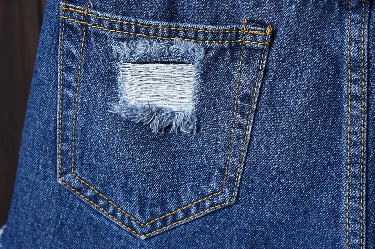 Swbreety Women's Button Down High Rise Frayed Raw Hem Stretchy Denim Shorts