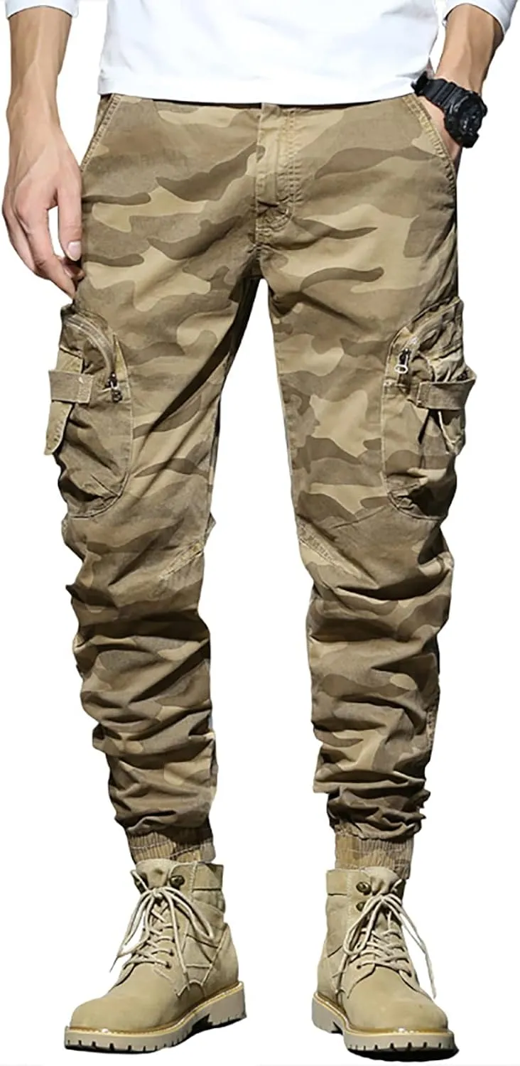 Sweatpant for Men with Pockets Cargo Pocket Fleece Sweatpants Men's Casual Cargo Sweatpants with Pockets Long Openleg