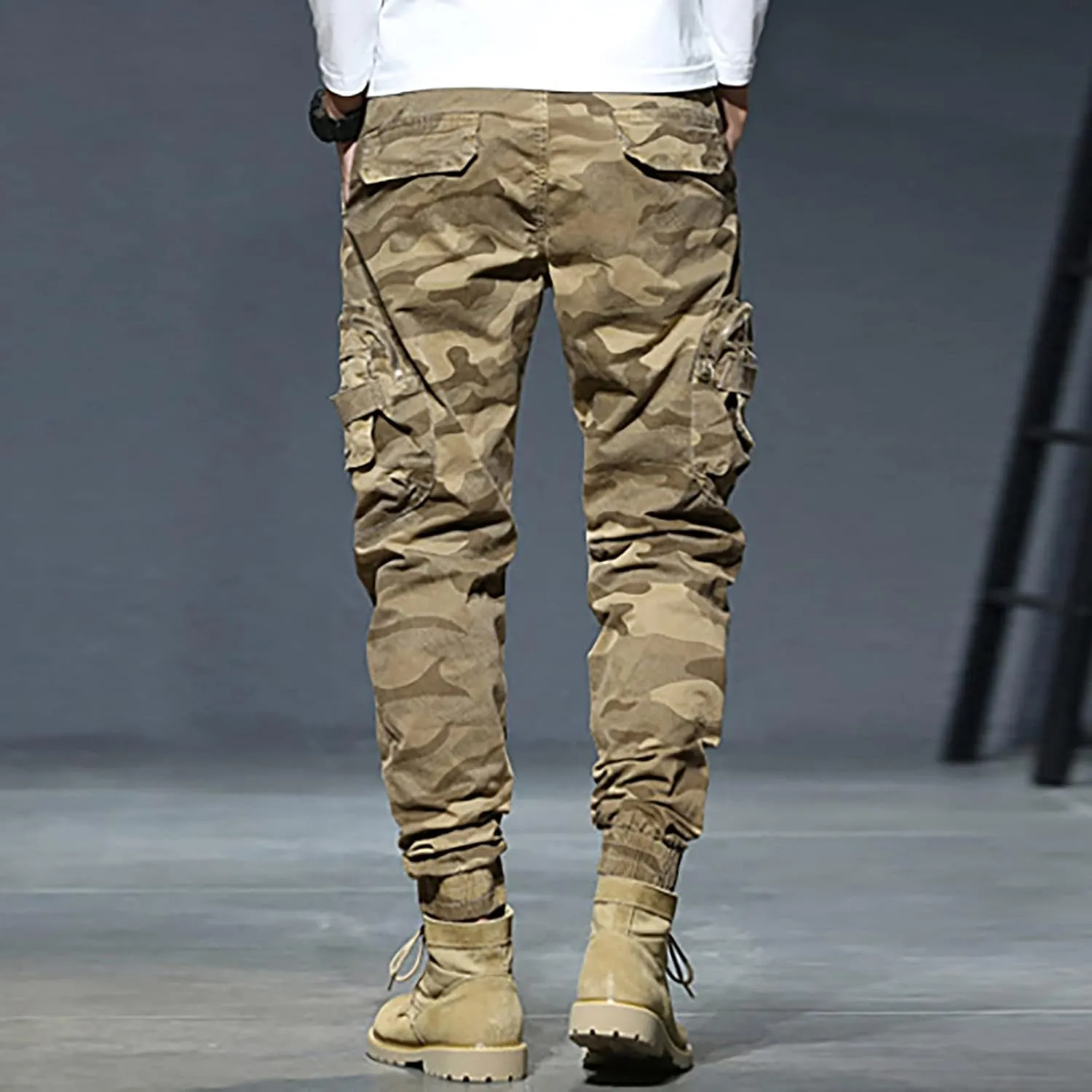 Sweatpant for Men with Pockets Cargo Pocket Fleece Sweatpants Men's Casual Cargo Sweatpants with Pockets Long Openleg
