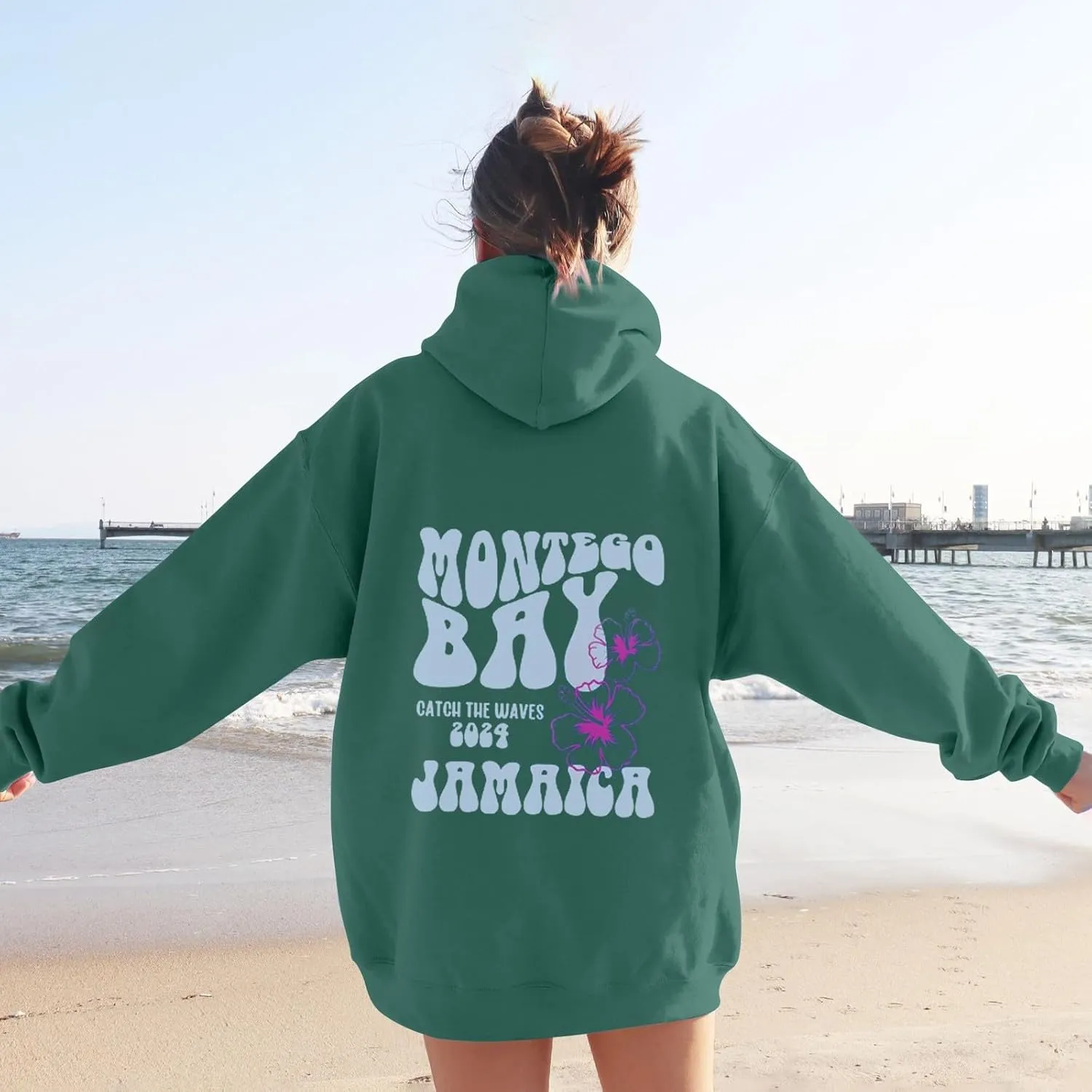 Sweatshirts For Teen Girls Long Sleeve Letter Print Casual Graphic Hoodies Drawstring Pullover Cute S, XXL