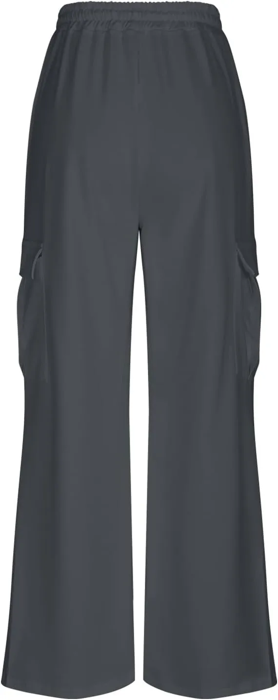TANGNADE Womens Baggy Sweatpants Wide Leg Elastic Waisted Sweat Pants Cozy Casual Jogger Trouser Yoga Pants Pockets