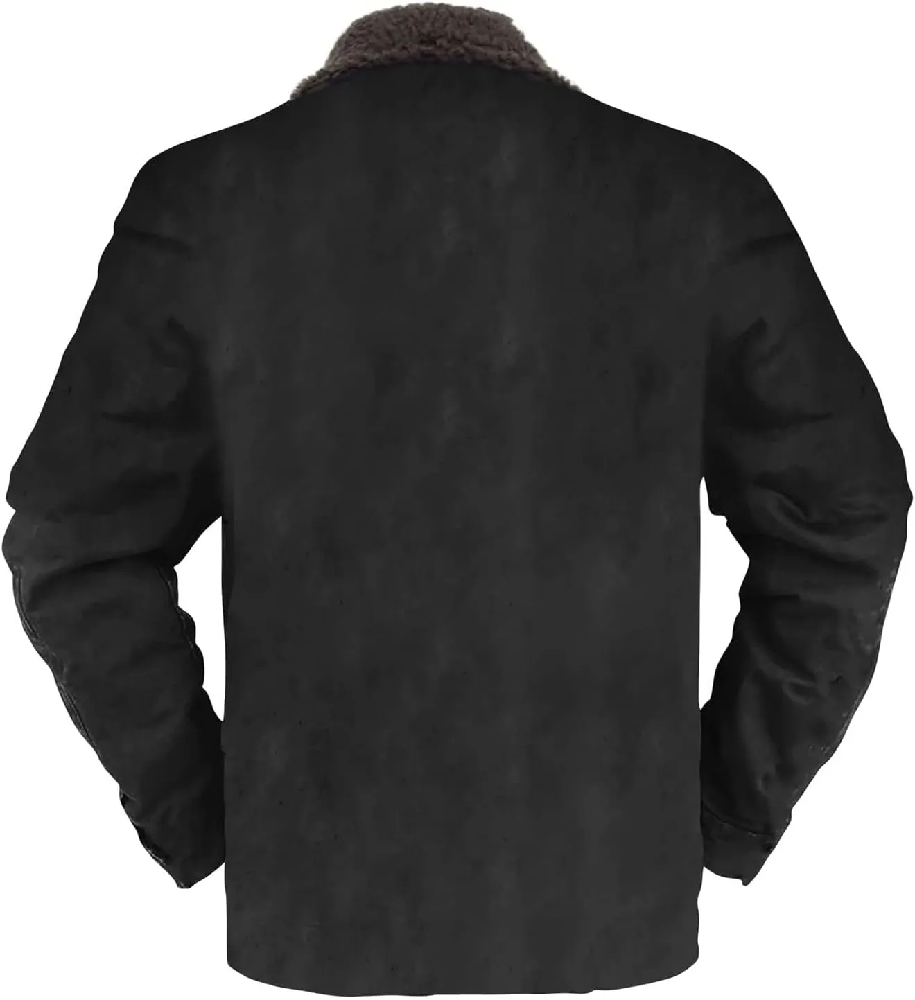 Thatrich Men's Sherpa Lined Jacket Warm Fleece Coats Faux Fur Jackets Fuzzy Zip Outwears Trendy Winter Overcoats with Pockets