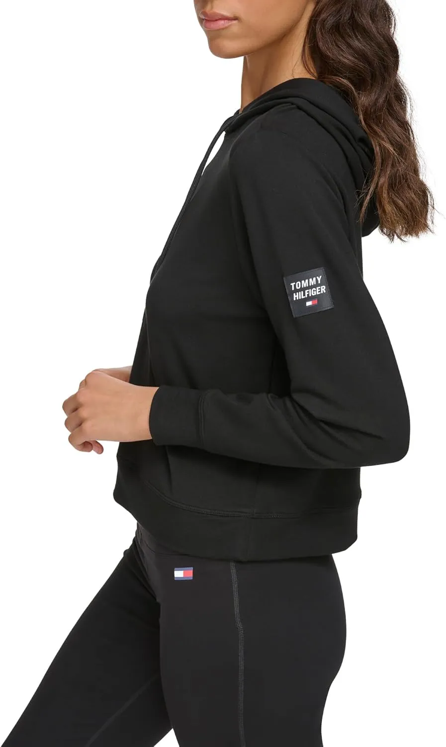 Tommy Hilfiger Women's Slightly Cropped Drawcord Hoodie