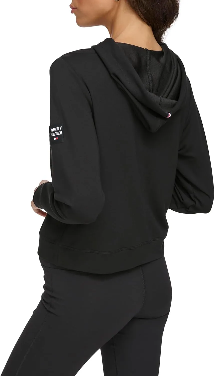 Tommy Hilfiger Women's Slightly Cropped Drawcord Hoodie