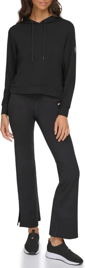 Tommy Hilfiger Women's Slightly Cropped Drawcord Hoodie