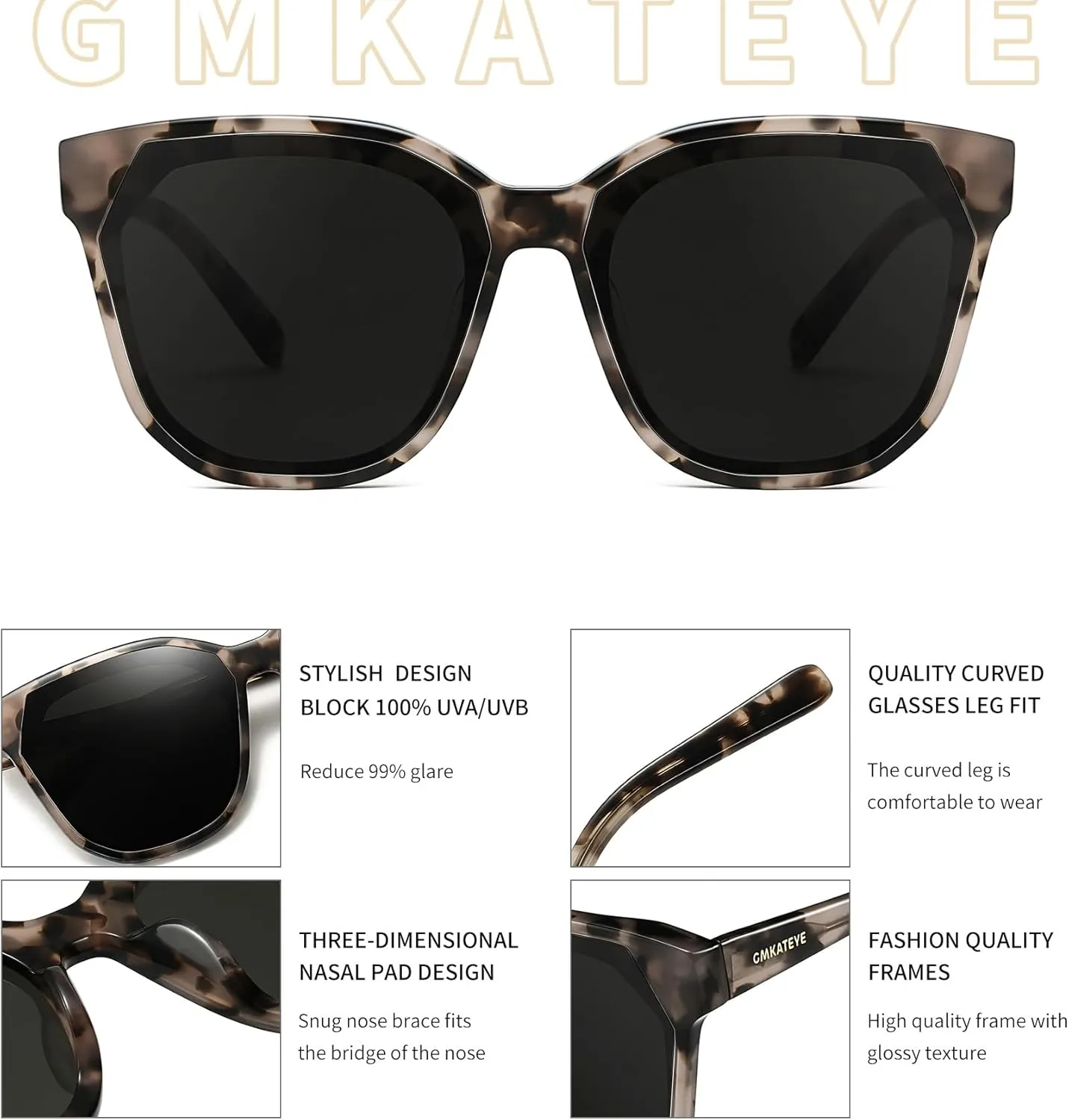 Trendy Oversized Sunglasses for Women, Designer Large Square Sunglass