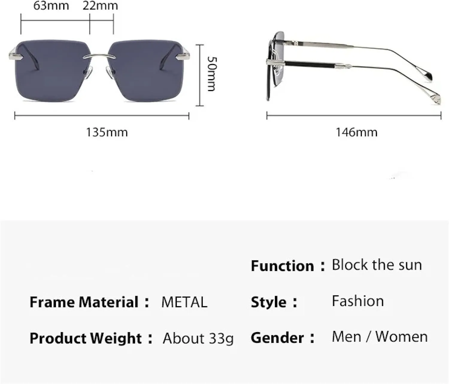 Trendy Oversized Sunglasses Women Classic Vintage Style Fashion Glasses Men Uv400